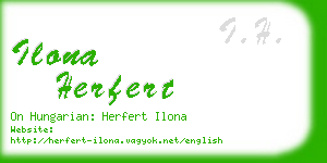 ilona herfert business card